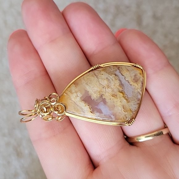 Real agate pendant - Picture 2 of 4